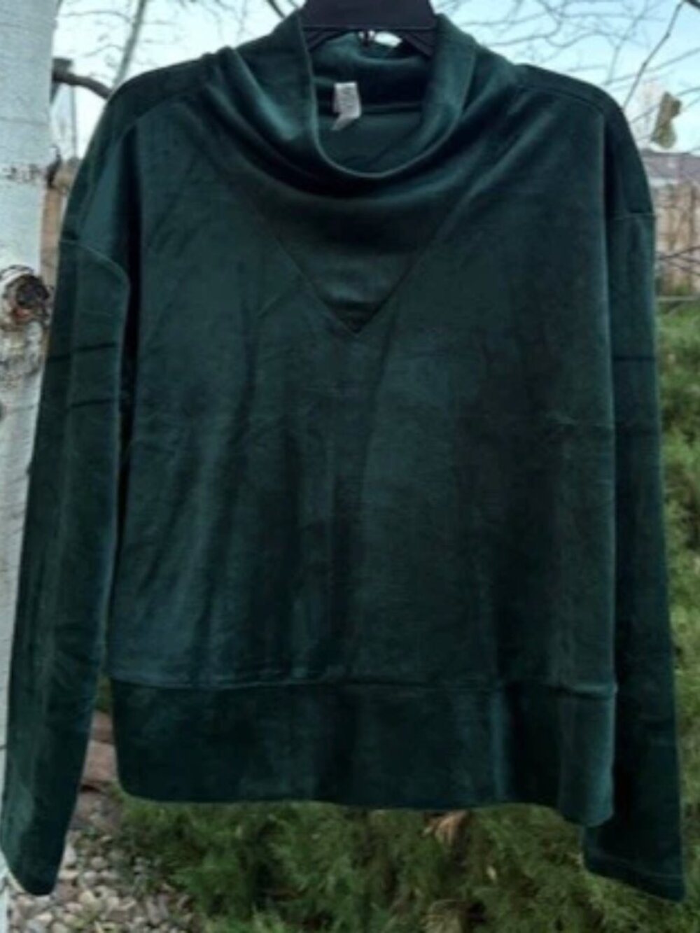 RBX Forest Green Soft Cowl Neck Sweatshirt worn once women’s size M